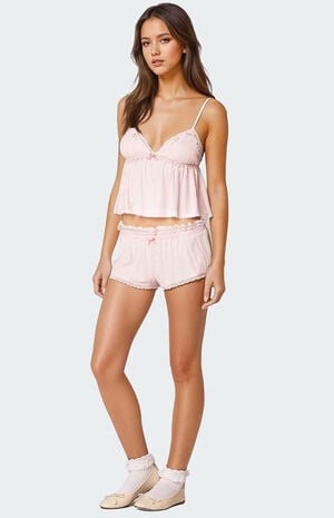 Dream Babydoll Waffle Tank Top image number 4