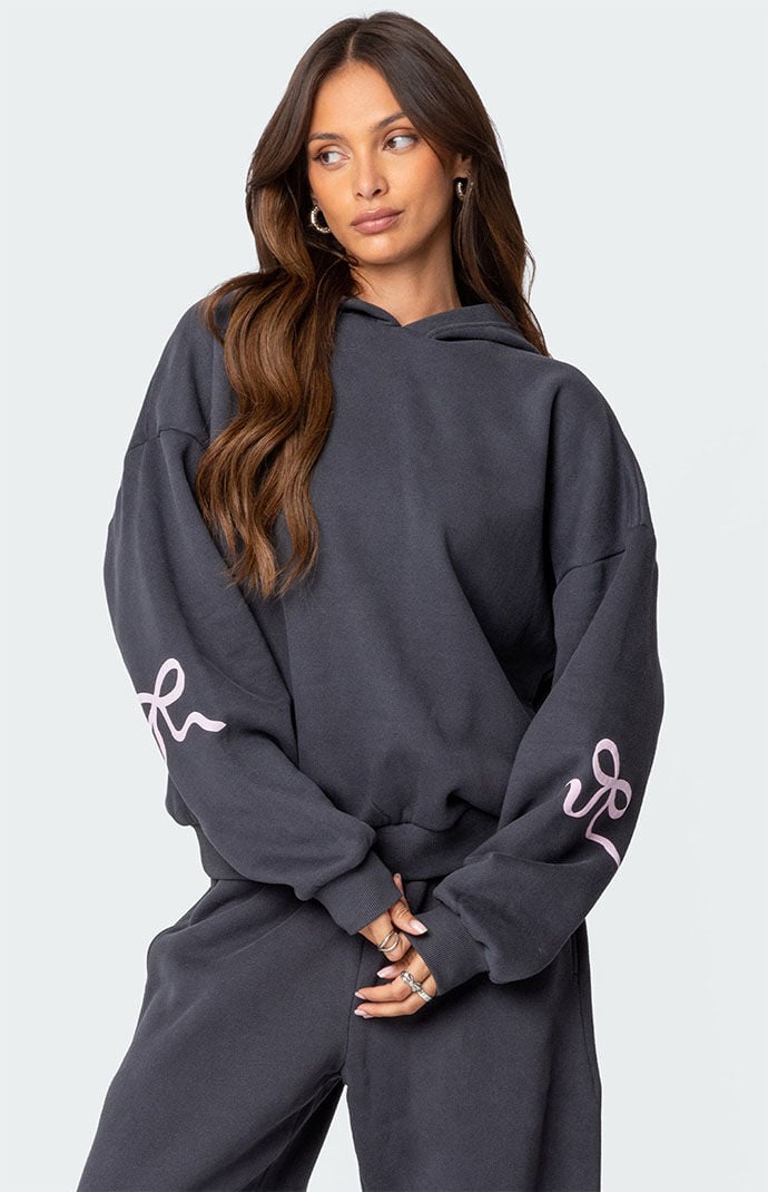 最大15%OFFクーポン Edikted Bonney Bow Detail Hoodie | PacSun トップス