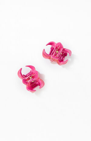2 Pack Mini Flower Hair Clips image number 2