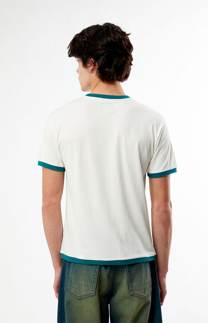 Pacsun Lonely Embroidered Ringer T-Shirt