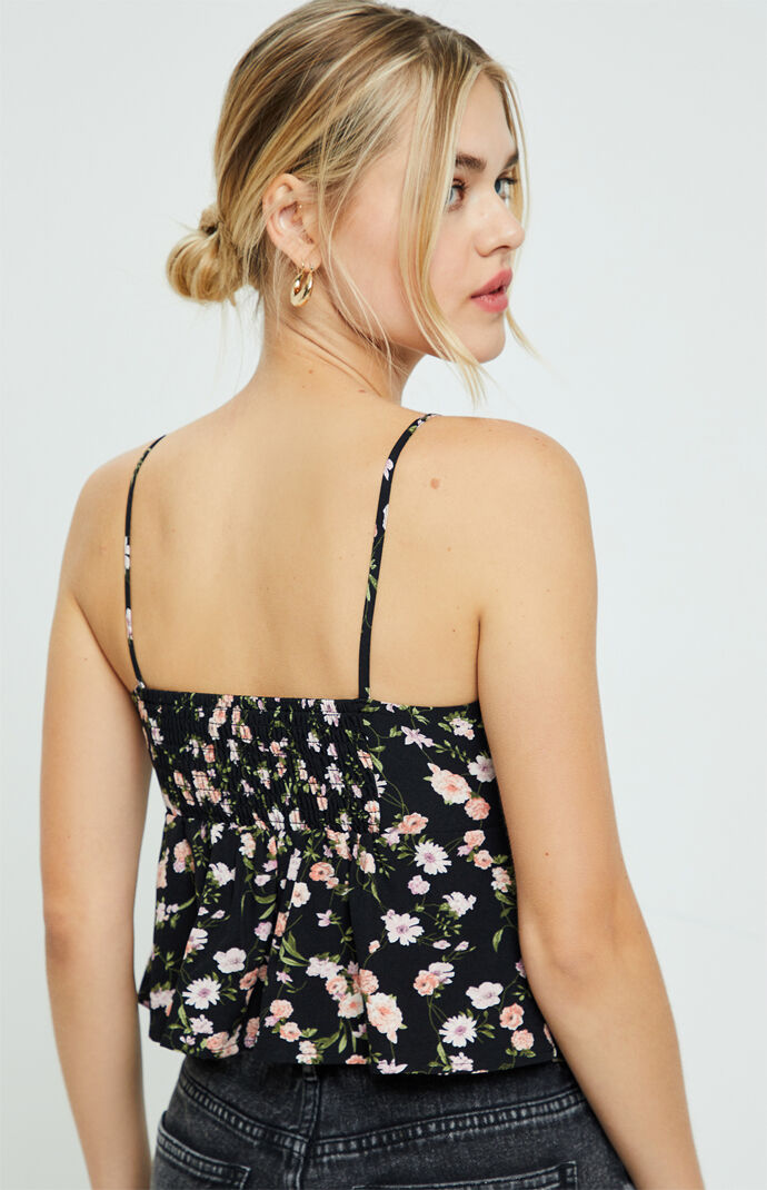 Tie Strap Baby Doll Tank Top