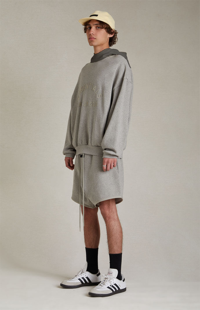 パーカー・フーディ Essentials Nylon Fleece Hoodie Dark Heather Oatmeal Ink Buy Fear of God Essentials Nylon Fleece Hoodie 'Dark Heather