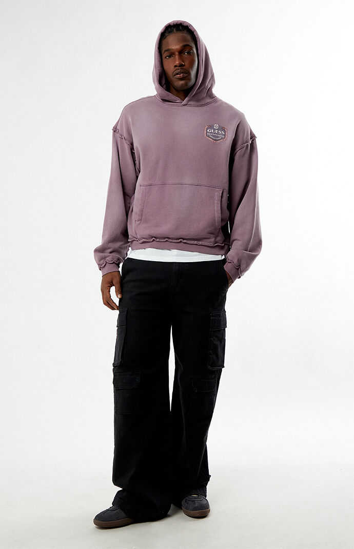 GUESS Originals Purple Classic Boxy Hoodie | Pacsun