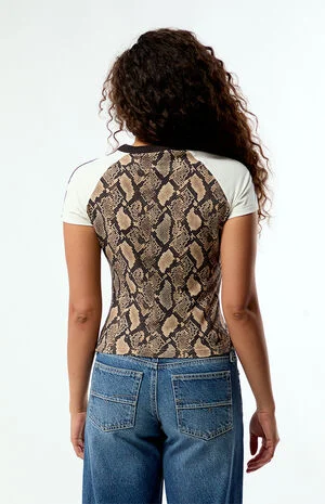 Snakeskin Print Cali T-Shirt image number 4