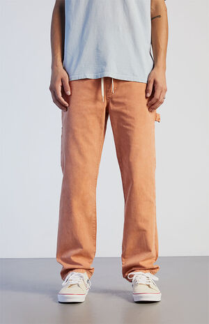 Dusty Peach Carpenter Pants image number 3