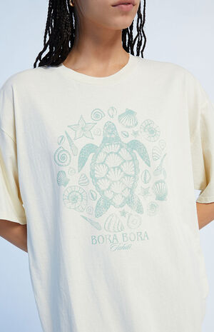 Bora Bora Turtle Oversized T-Shirt image number 4