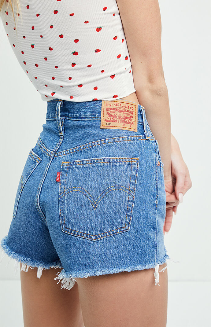 Levi's 501 medium indigo denim shorts 2025