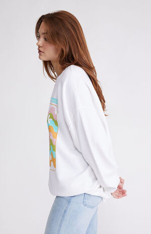 Protect Your Peace Oversized Crew Neck Sweatshirt image number 3