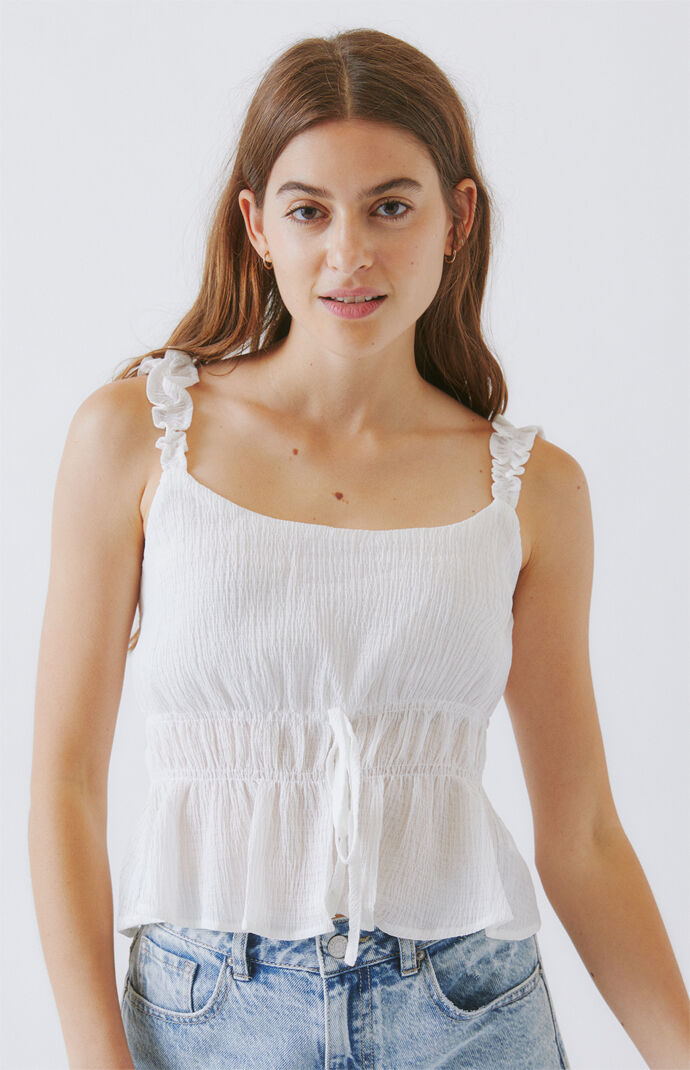 Cinched Waist Tank Top