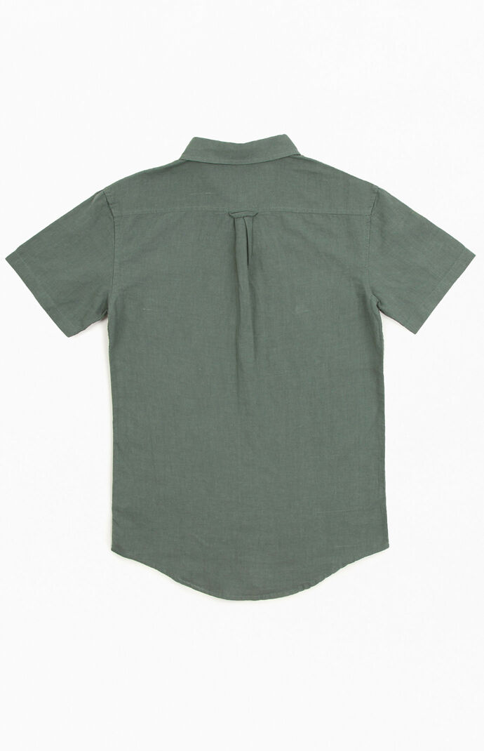 Linen Cuba Short Sleeve Button Up Shirt