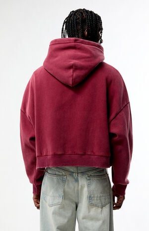 Ghost Washed Cropped Full Zip Hoodie image number 4