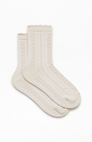 Textured Ruffle Socks image number 2
