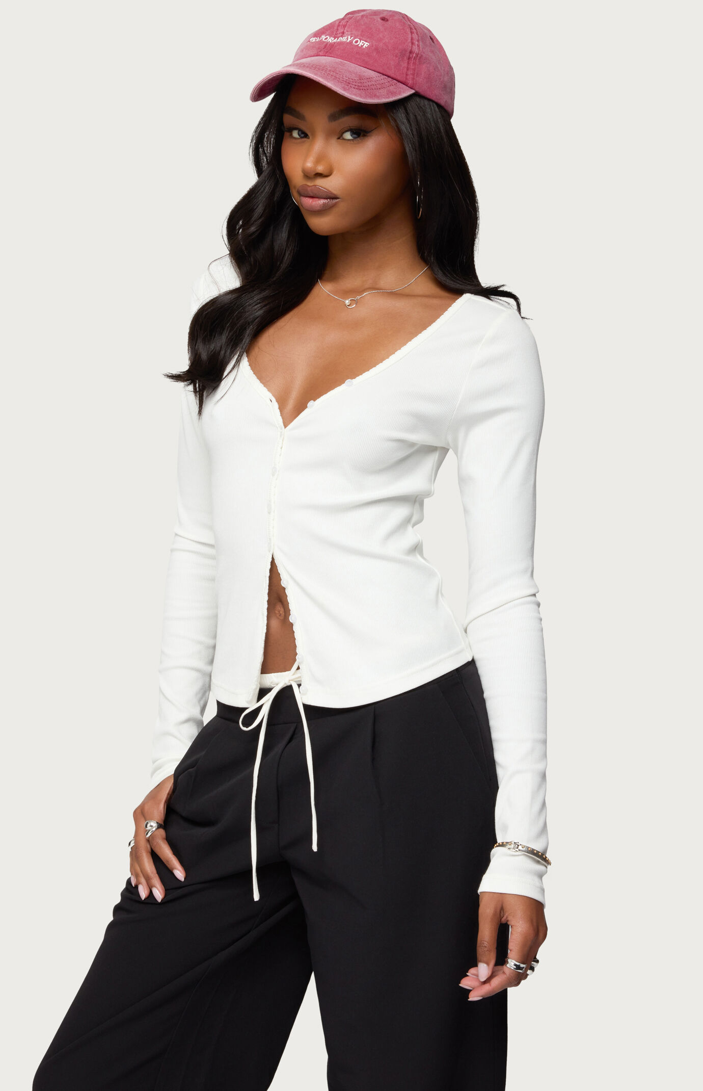 Edikted Tanya Button Up Cardigan