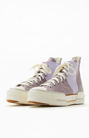 Purple Chuck 70 Plus High Top Sneakers image number 2