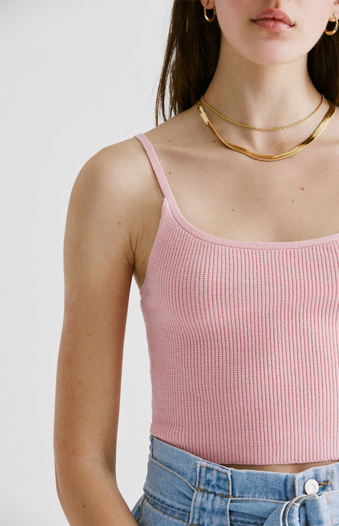 Ribbed Scoop Cami Top