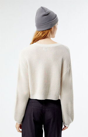 Babe Waffle Knit Sweater image number 4