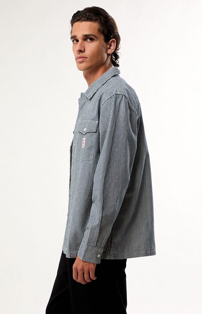 Levi's Striped Long Sleeve Worker Shirt