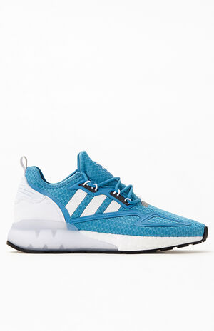 Women's Blue ZX 2K Boost Sneakers image number 2