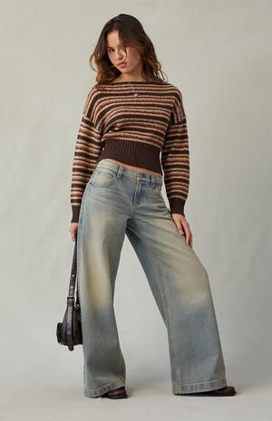 Sloane Low Rise Ultra Baggy Jeans Light Blue Tint