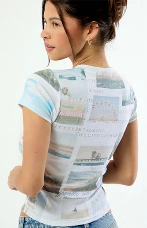 AOP Summer Destination Skimmer T-Shirt image number 5