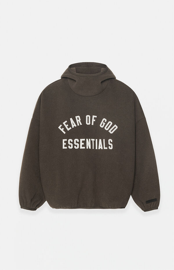 Fear of God Essentials Brown Brushed Yarn Hoodie PacSun
