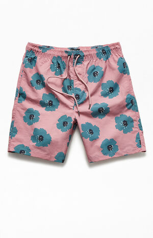 Rose 18" Floral Swim Shorts Rose 18" Floral Swim Shorts image number null