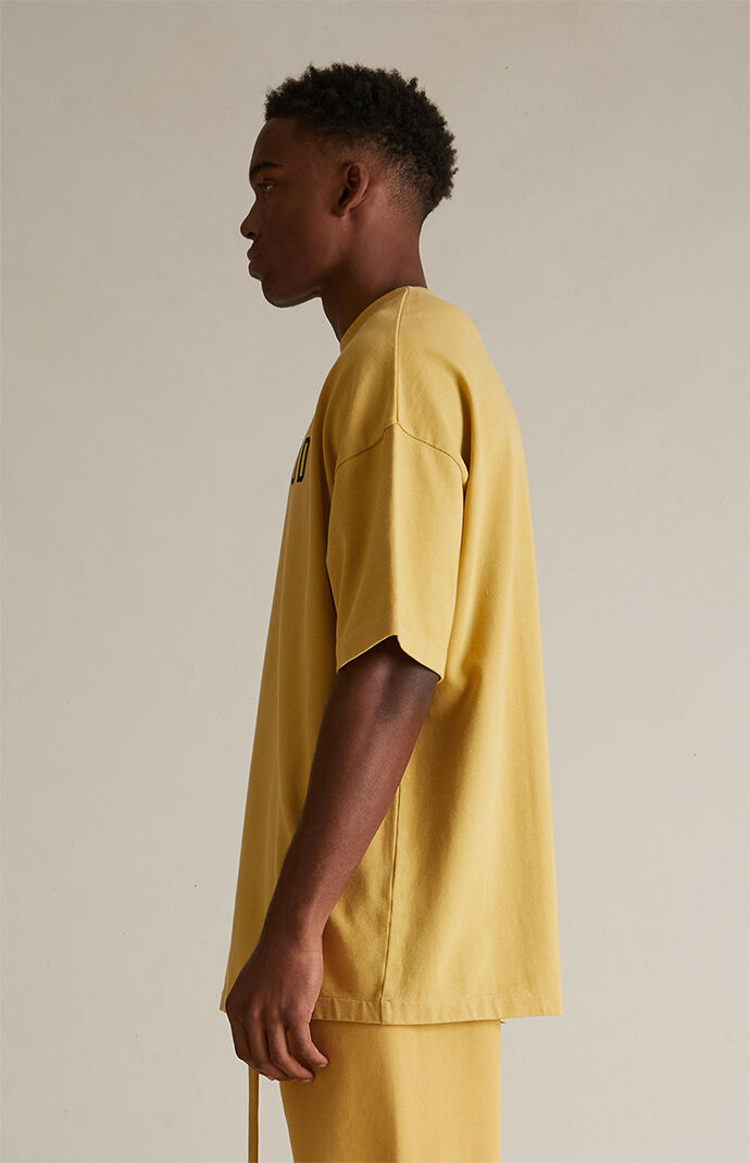 Tシャツ・カットソー FEAR OF GOD Men T Shirts 125BT242013F AMBER YELLOW Heavy-Crewneck-Tee---Amber-