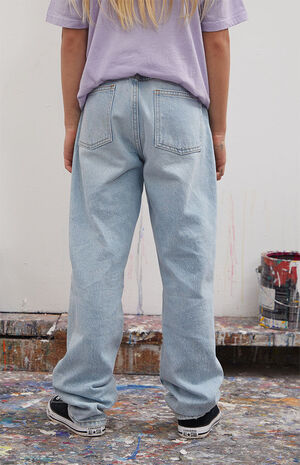 Eco Light Blue Straight Leg Jeans image number 3