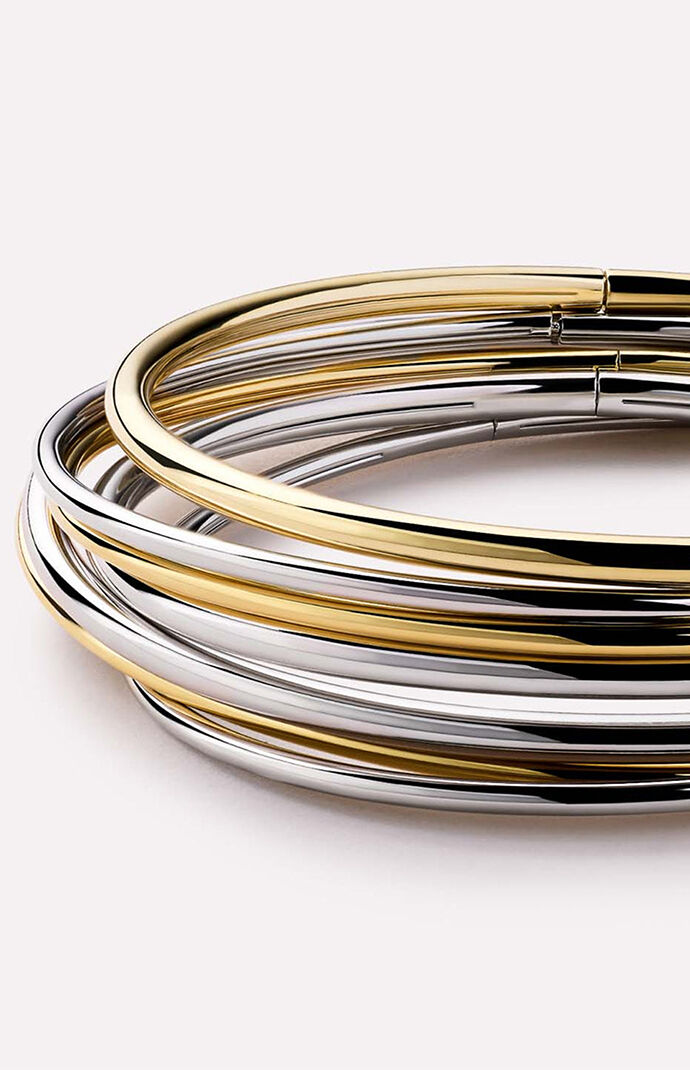 Ana Luisa Carter 3mm Gold Bangle Bracelet