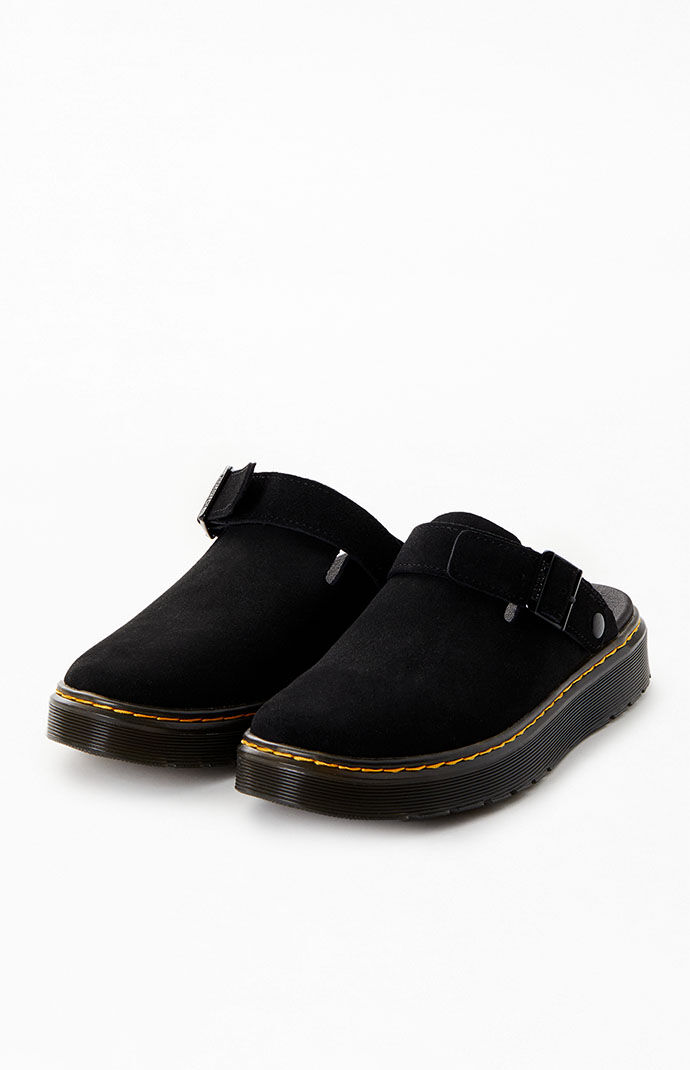 Dr Martens Women s Black Carlson Suede Slingback Mules PacSun