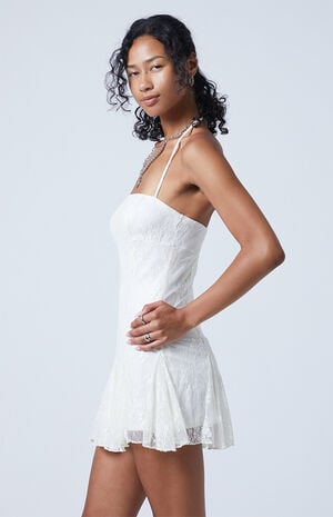 Indy Floral Lace Mini Dress image number 3