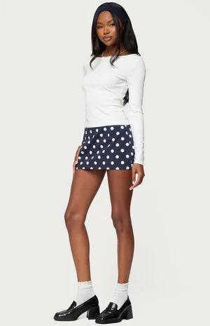 Noreen Polka Dot Mini Skort image number 4
