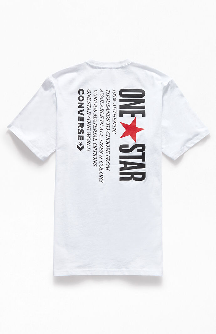 converse one star t shirt