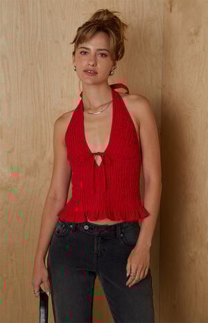 Liz Smocked Halter Top