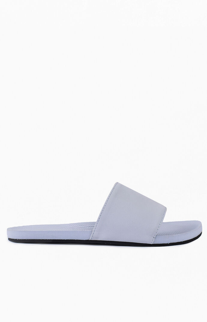 Light Blue ESSNTLS Slide Sandals