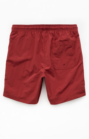 Brick Red Collegiate 6.5" Swim Trunks image number 2