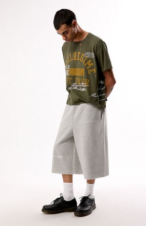 Heather Grey RFC Lounger Fleece Sweat Shorts image number 5
