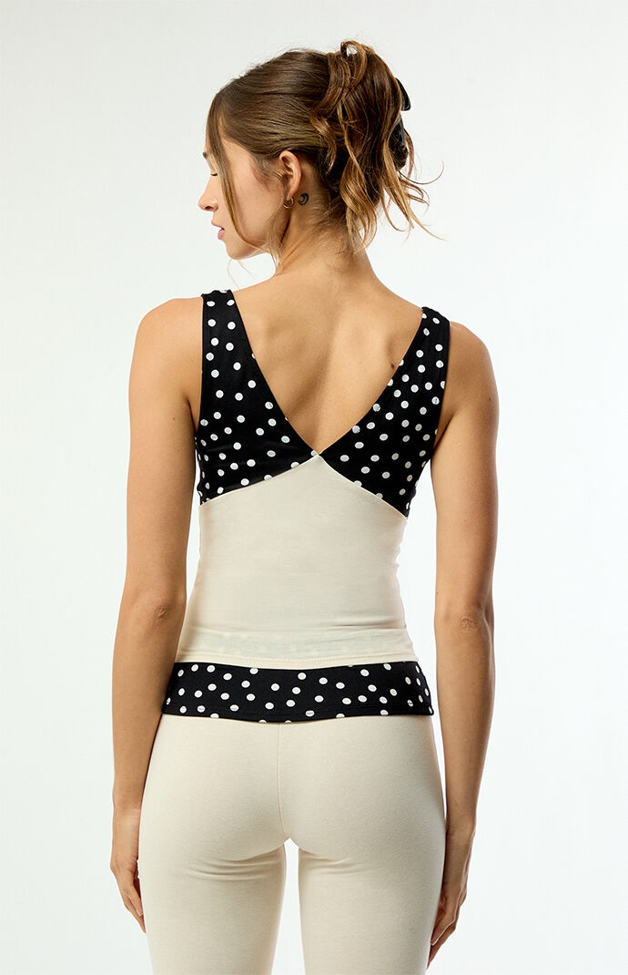 Your Favorite Lounge Polka Dot Tank Top