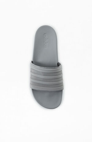 Gray Adilette Slide Sandals image number 5
