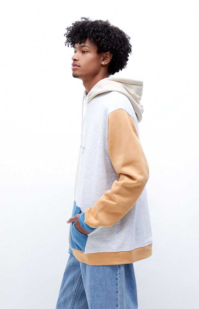 Urban outfitters pastel colorblock hoodie deals