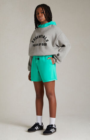 Essentials Mint Leaf Sweat Shorts image number 1