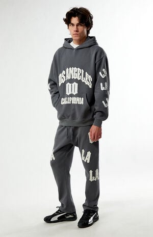 LA Applique Fleece Straight Leg Sweatpants image number 1