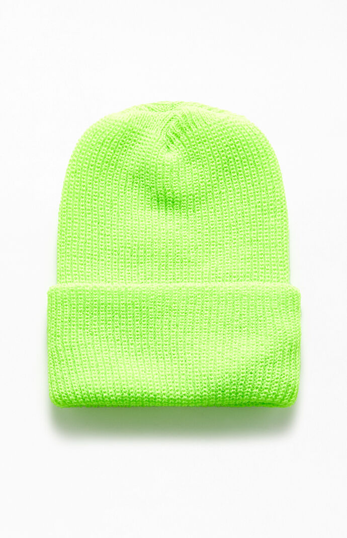 Neon Green Watch Cap Beanie