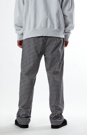 Black Plaid Pajama Pants image number 4