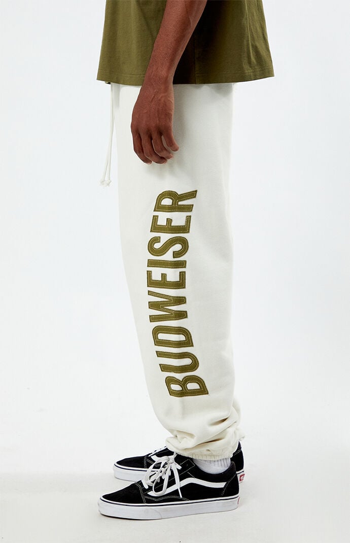 Budweiser Men s by Pacsun Star Sweatpants in Gray Size Small