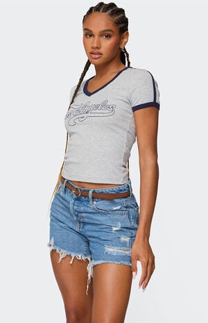 Los Angeles Contrast T-Shirt image number 4