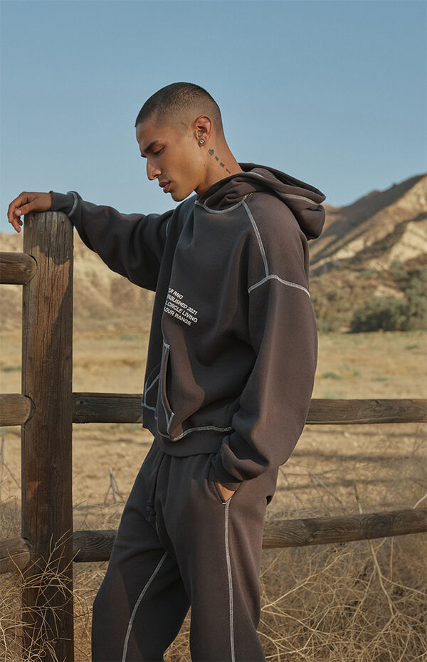 Eco Contrast Pullover Hoodie