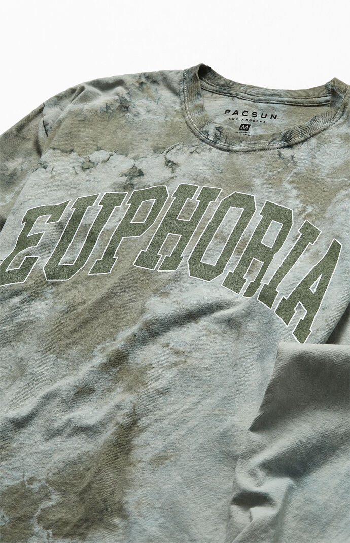 Euphoria Long Sleeve Tie-Dyed T-Shirt