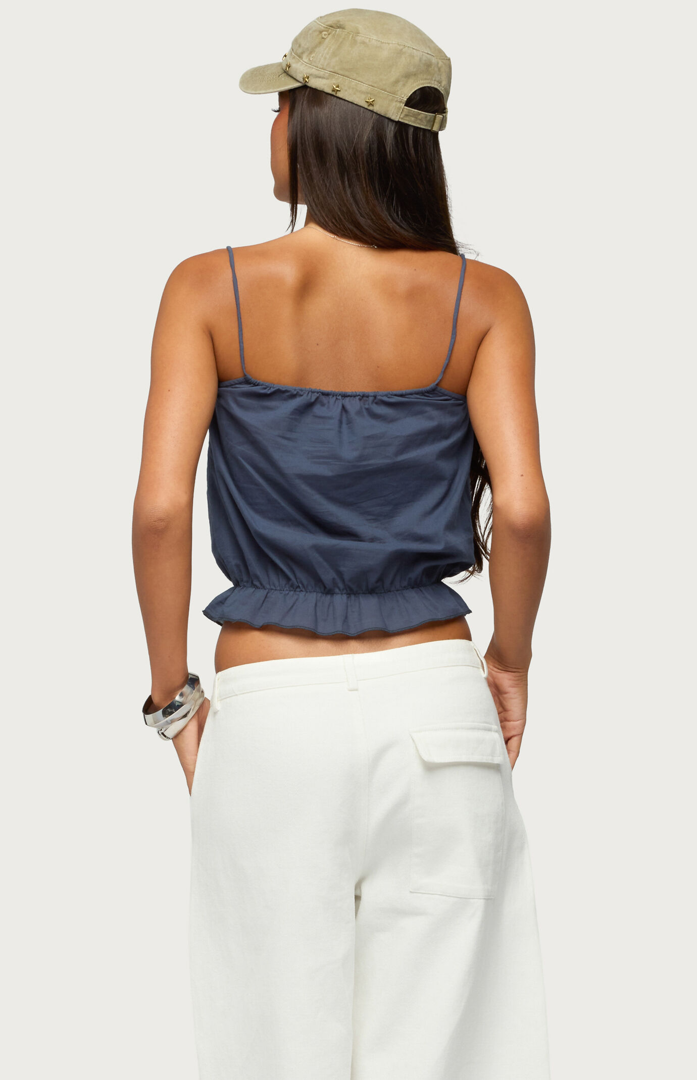 Edikted Tohar Keyhole Tie Front Top