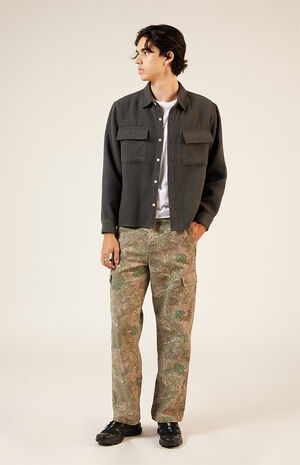 Black Tweed Overshirt image number 4